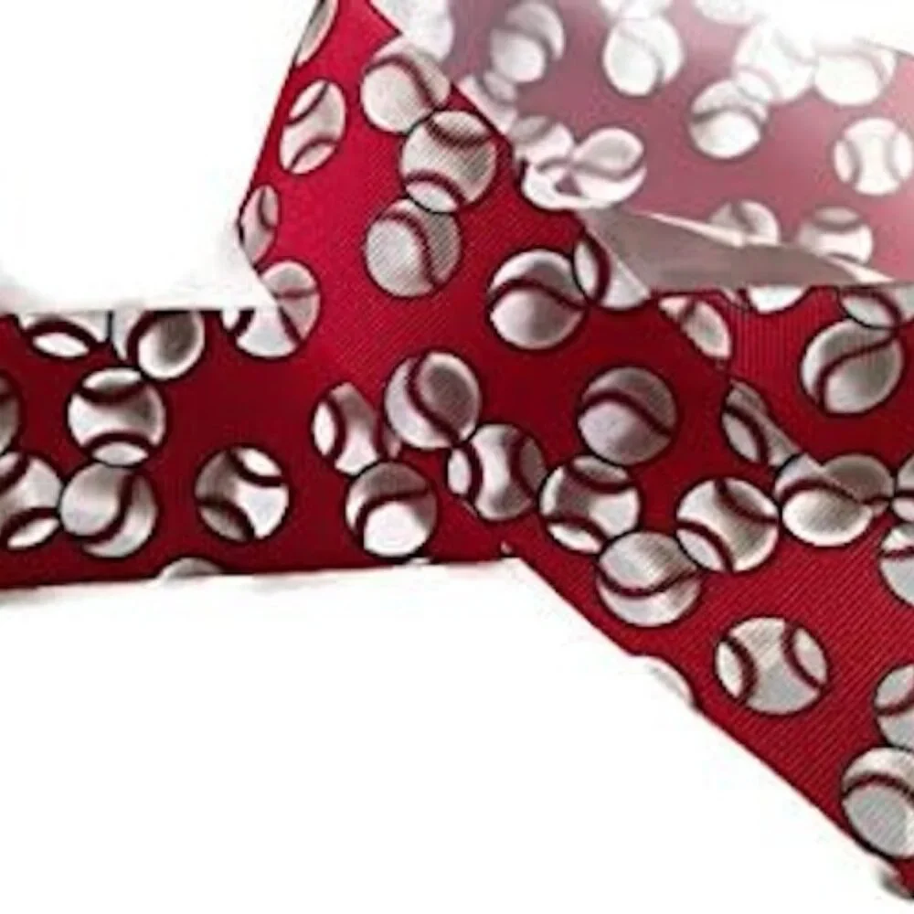 Baseball Grosgrain Ribbon Trimming Crafts 1.5 Inch Sports Theme Supplies